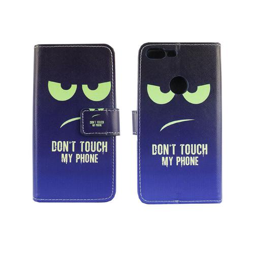 Handyh�lle Tasche f�r Handy Google Pixel XL Dont Touch My Phone Blau / Gr�n