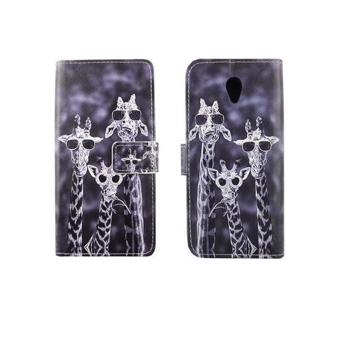 Handyh�lle Tasche f�r Handy Vodafone Smart Prime 7 3 Giraffen