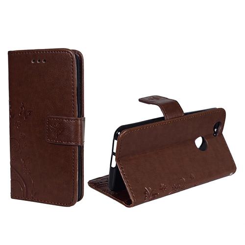 Schutz H�lle Blumen f�r Handy Huawei Nova Coffee