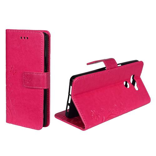 Schutz H�lle Blumen f�r Handy Elephone P9000 Pink