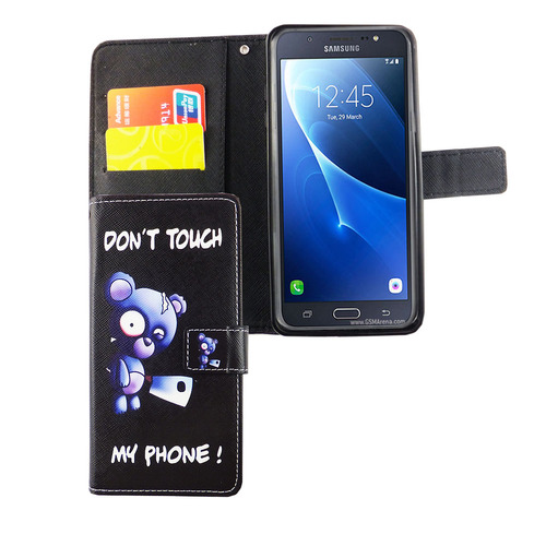 Handyh�lle Tasche f�r Handy Samsung Galaxy J7 2016 B�r mit Beil