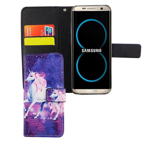  Handyh�lle Tasche f�r Case Handy Samsung Galaxy S8 Einhorn Magic
