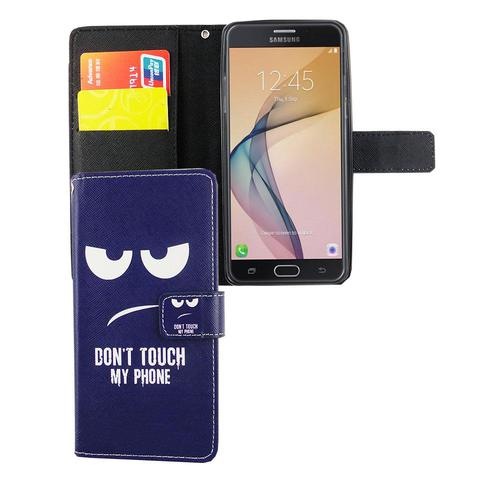 Handyh�lle Tasche f�r Handy Samsung Galaxy J5 Prime Dont Touch my Phone