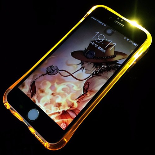 Handy H�lle LED Licht bei Anruf f�r Handy Apple iPhone 6s Plus Gold