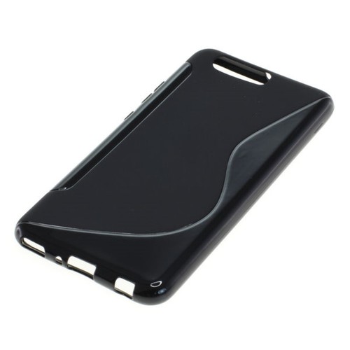 Handy H�lle TPU S-Line Schutz Case Bumper Schale f�r Huawei P10 Plus Schwarz