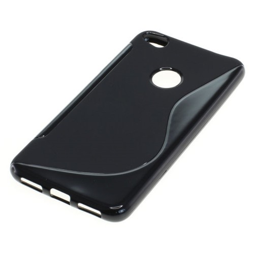 Handy Hlle TPU S-Line Schutz Case Bumper Schale fr Huawei P8 Lite 2017 Schwarz