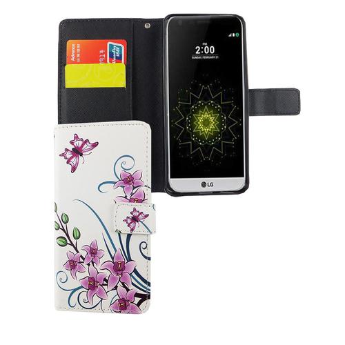 Handyhlle Tasche fr Handy LG G6 Lotusblume
