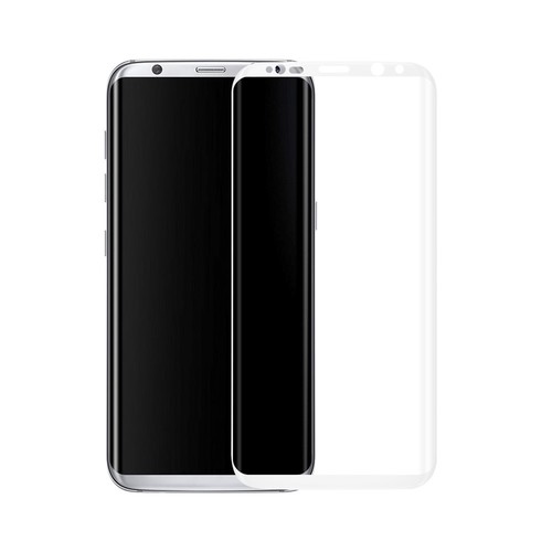 Samsung Galaxy S8+ Plus 3D Panzer Glas Folie Display 9H Schutzfolie H�llen Case Weiss