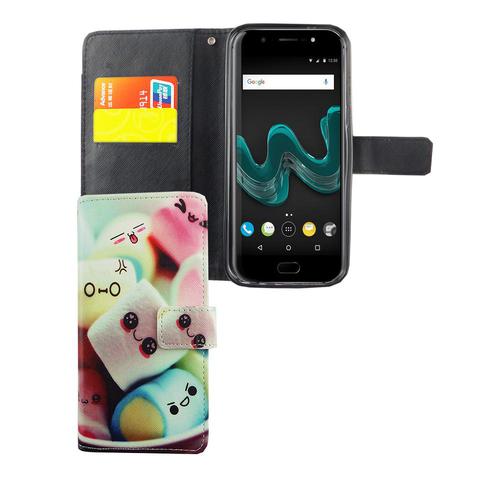 Handyh�lle Tasche f�r Handy Wiko Wim Schriftzug Marshmallows