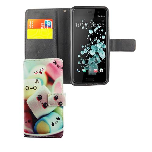 Handyh�lle Tasche f�r Handy HTC U Play Schriftzug Marshmallows