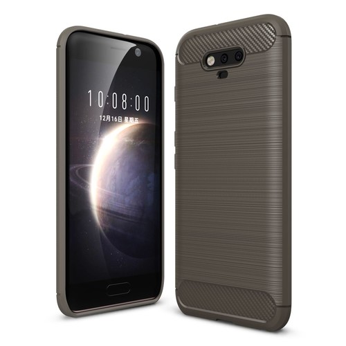Huawei Honor Magic TPU Case Carbon Fiber Optik Brushed Schutz H�lle Grau