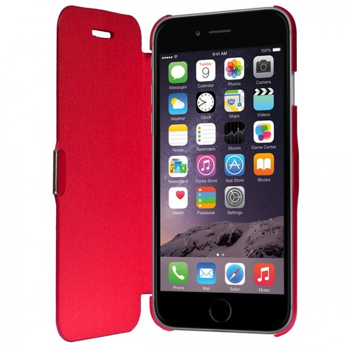 Flip Cover Schutzh�lle Case Handyh�lle Bookstyle f�r Apple iPhone 6 / 6s Plus Rot