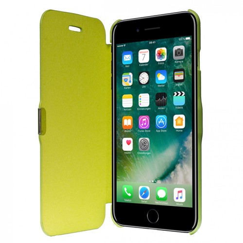 Flip Cover Schutzh�lle Case Handyh�lle Bookstyle f�r Apple iPhone 7 Plus Gr�n