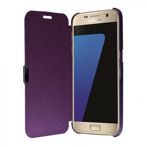 Flip Cover Schutzh�lle Case Handyh�lle Bookstyle f�r Samsung Galaxy S7 Violett