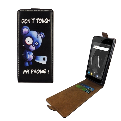 Handyh�lle Tasche Flip f�r Wiko Jerry 2 B�r mit Beil