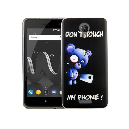 Handy H�lle f�r Wiko Jerry 2 B�r mit Beil Smartphone Cover Bumper Schale Etuis