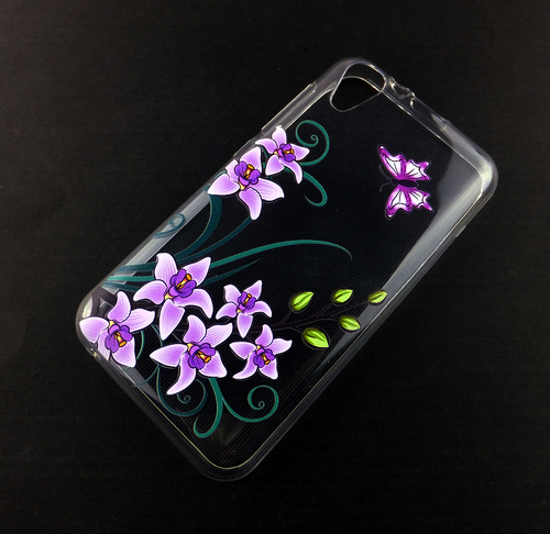 Handy H�lle f�r Wiko Sunny 2 Lotusblume Smartphone Cover Bumper Schale Etuis