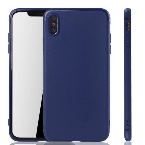 Apple iPhone XS Max Handyh�lle Schutzcase Backcover Tasche H�lle Case Etuis Blau