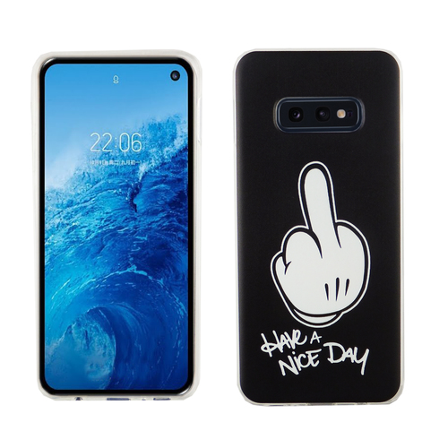 Samsung Galaxy S10e K�nig Design Handy H�lle Schutz-Case Cover Bumper Have a nice day