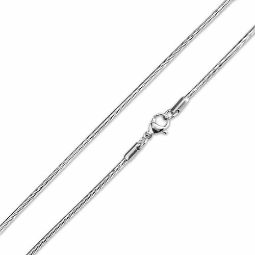 Schlangenkette 5 mm Edelstahlkette Halskette silber 70 cm
