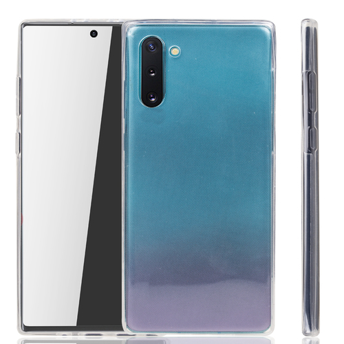Samsung Galaxy Note 10 H�lle Case 360 Handy Schutz Tasche Cover Full TPU Etui Transparent