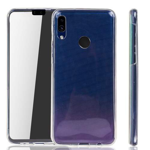 Huawei Y9 2019 H�lle Case 360 Handy Schutz Tasche Cover Full TPU Etui Transparent