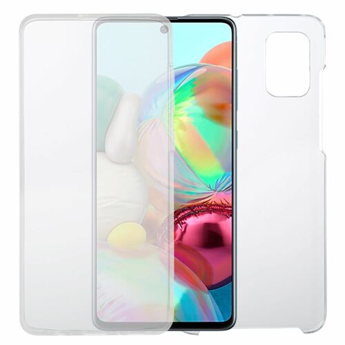 Samsung Galaxy A71 H�lle Case 360 Handy Schutz Tasche Cover Full TPU Etui Transparent