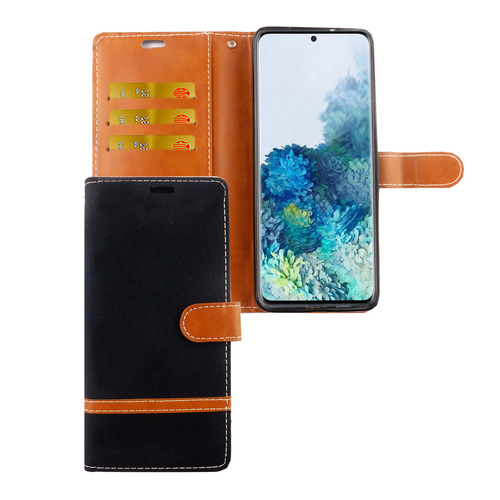 Samsung Galaxy S20 Plus Handy H�lle Schutz-Tasche Case Cover Kartenfach Etuis Schwarz