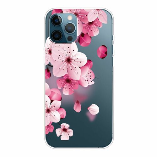 Handyh�lle f�r Apple iPhone 13 Pro Max Schutzcase Cover Blume Transparent