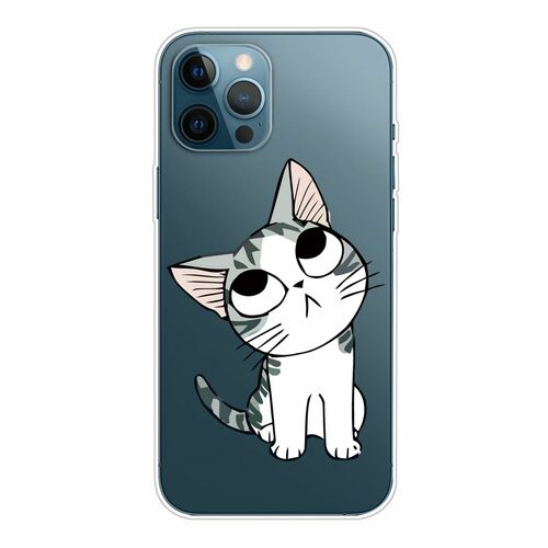 Handyh�lle f�r Apple iPhone 13 Pro Schutzcase Cover Katze Transparent