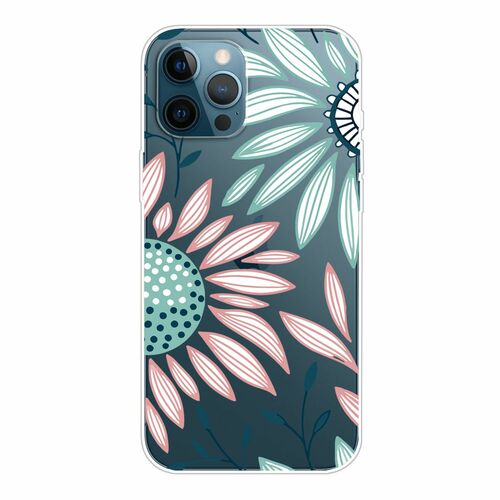 Handyh�lle f�r Apple iPhone 13 Pro Schutzcase Cover Blume Transparent