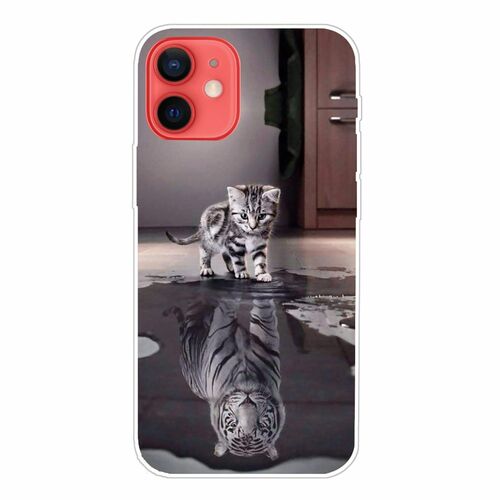 Handyh�lle f�r Apple iPhone 13 mini Schutzcase Cover Katze Transparent