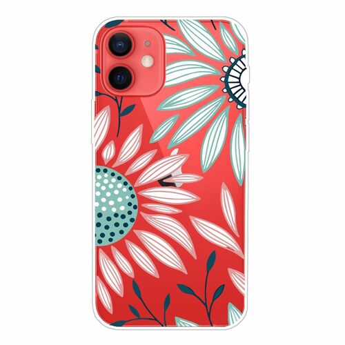 Handyh�lle f�r Apple iPhone 13 mini Schutzcase Cover Blume Transparent