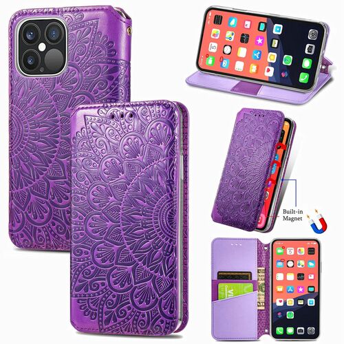 Apple iPhone 13 Pro Handyhlle Schutztasche Case Cover Klapptasche Violett