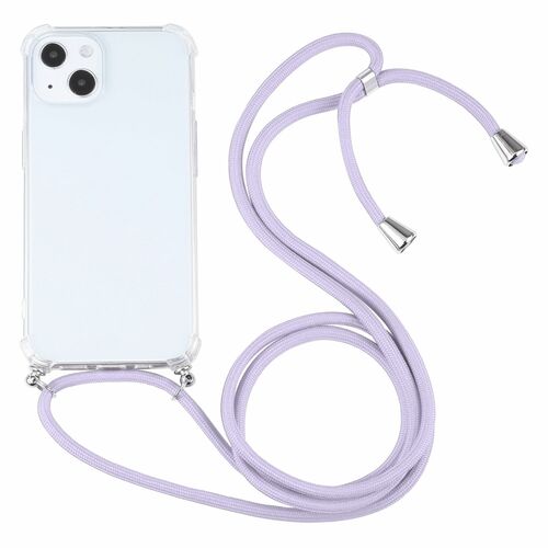 Apple iPhone 13 mini Handykette Cover H�lle mit Band zum umh�ngen Kordel Violett