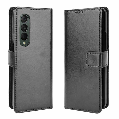 Samsung Galaxy Z Fold3 5G Handyh�lle Schutztasche Wallet Cover 360 Case Etuis Schwarz