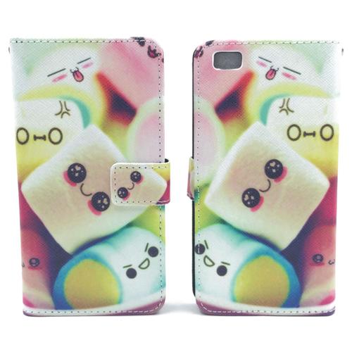 Handyh�lle Tasche f�r Handy Huawei P8 Lite  Marshmallows