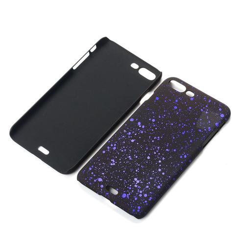 Handy H�lle Schutz Case Bumper Schale f�r Apple iPhone 8 Plus 3D Sterne Lila