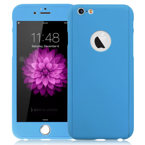 Apple iPhone 8 Plus Handy H�lle Schutz-Case Cover Panzer Schutz Glas Pink