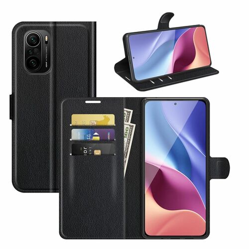 Handyh�lle f�r Xiaomi Mi 11i / Poco F3 Schutztasche Wallet Cover 360 Case Etuis Schwarz 