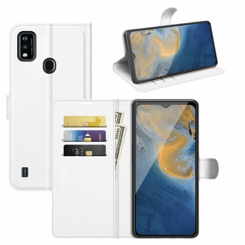 Handyh�lle f�r ZTE Blade A51 Schutztasche Wallet Cover 360 Case Etuis Schwarz 