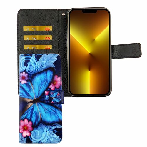 Apple iPhone 13 Pro Tasche Handy H�lle Schutz-Cover Flip-Case mit Kartenfach 