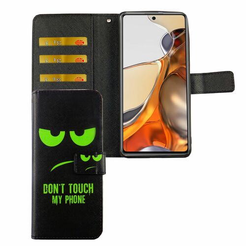 Xiaomi 11T Pro Tasche Handy H�lle Schutz-Cover Flip-Case mit Kartenfach 