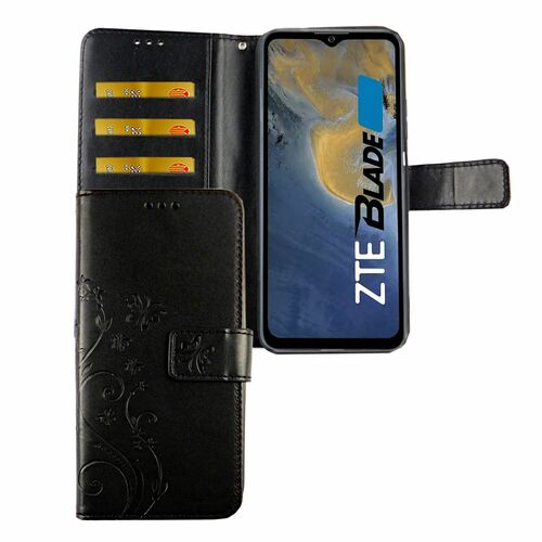 ZTE Blade V30 Vita Tasche Handy H�lle Schutz-Cover Flip-Case mit Kartenfach 