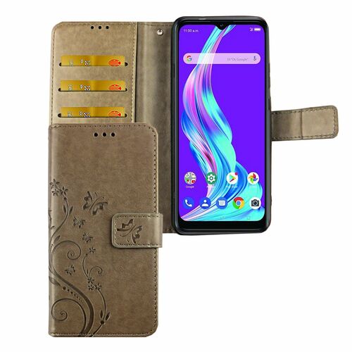 ZTE Blade A51 Tasche Handy H�lle Schutz-Cover Flip-Case mit Kartenfach 