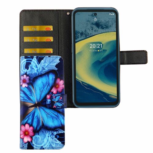 Nokia XR20 Tasche Handy H�lle Schutz-Cover Flip-Case mit Kartenfach 