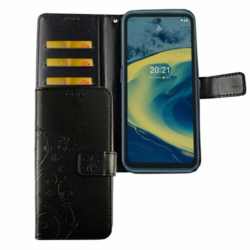 Nokia XR20 Tasche Handy H�lle Schutz-Cover Flip-Case mit Kartenfach 