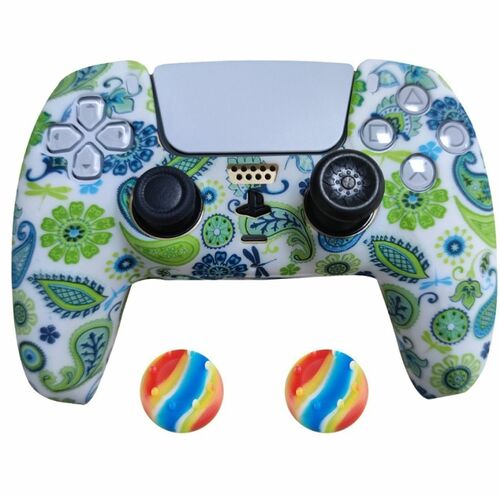 2x PS5 Controller Schutzh�lle Silikon Skin Schutz Cover Case DualSense Motiv 