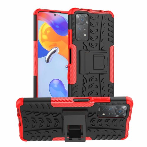 Handyh�lle Schutzh�lle f�r Xiaomi Redmi Note 11 Pro Case Cover Bumper Etuis Standfunktion