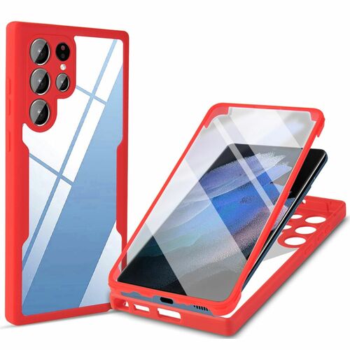 Handyh�lle Schutzh�lle f�r Samsung Galaxy S22 Ultra 5G Case Cover Tasche Etuis Bumper 